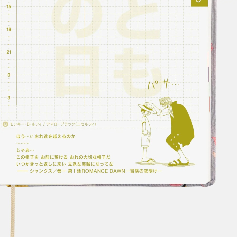 【預購】HOBO日2026年HON手帳書 A6文庫本 西爾爾克的櫻花 海賊王航海王 日文版-細節圖10