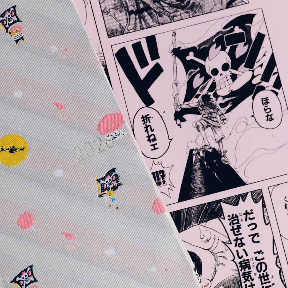 【預購】HOBO日2026年Weeks週手帳 西爾爾克的櫻花 海賊王航海王 日文/英文版 ONE PIECE 特典三色筆-細節圖3