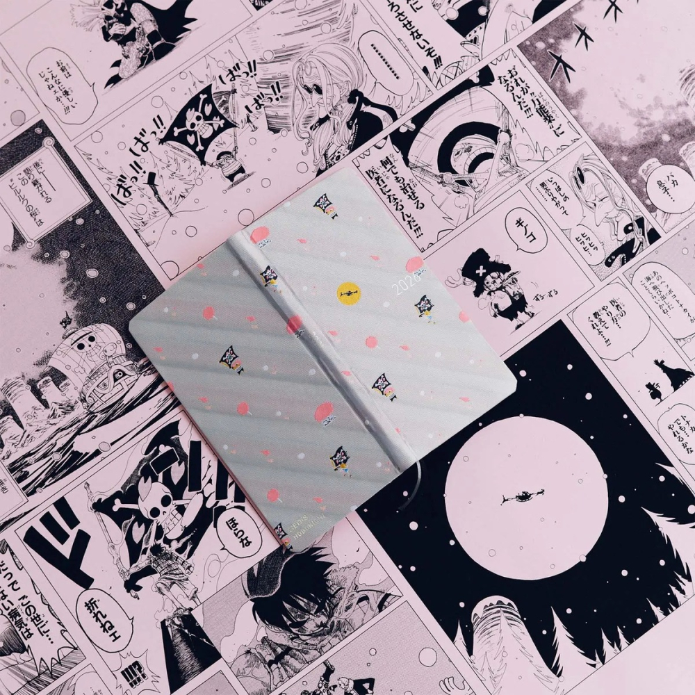 【預購】HOBO日2026年Weeks週手帳 西爾爾克的櫻花 海賊王航海王 日文/英文版 ONE PIECE 特典三色筆-細節圖5