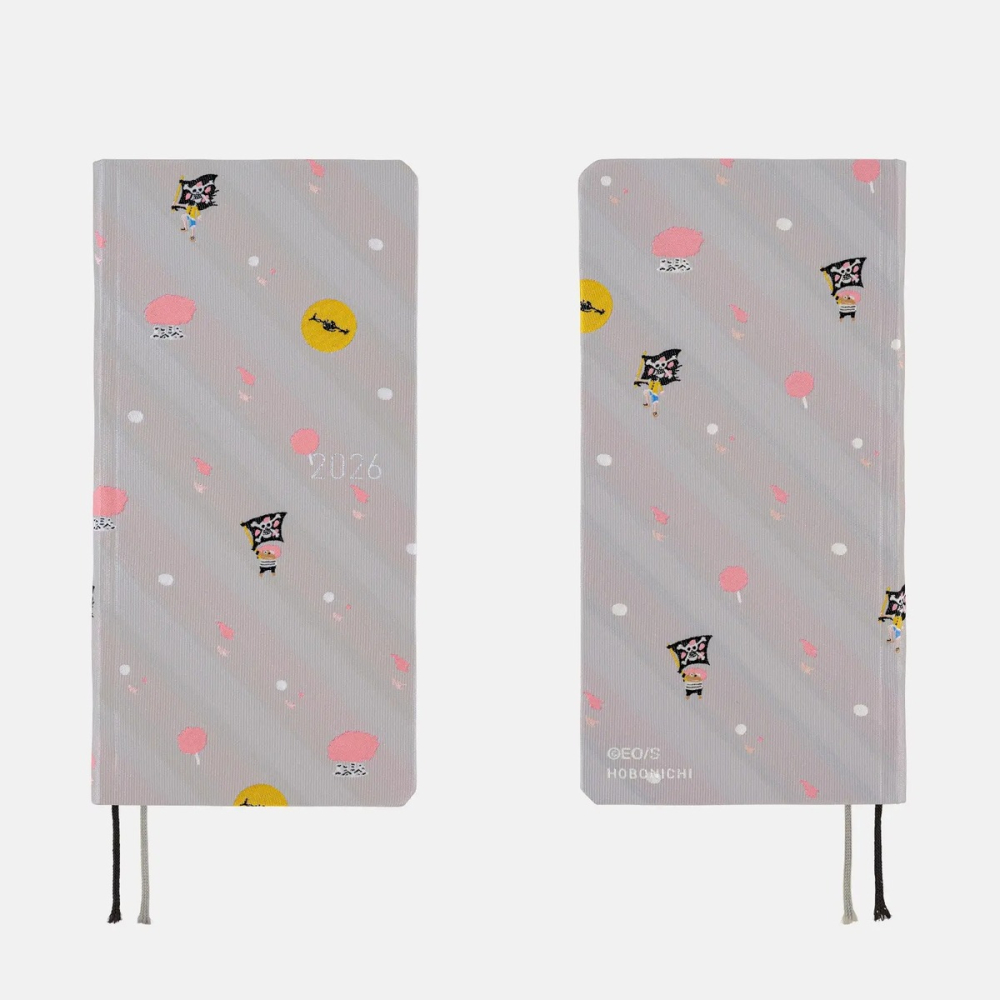 【預購】HOBO日2026年Weeks週手帳 西爾爾克的櫻花 海賊王航海王 日文/英文版 ONE PIECE 特典三色筆-細節圖6