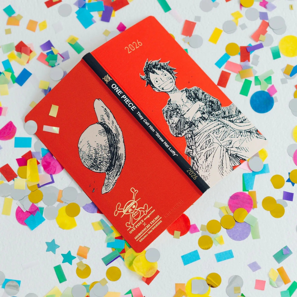 【預購】HOBO日2026年Weeks週手帳 草帽魯夫 RED 海賊王航海王 日文/英文版 ONE PIECE-細節圖3