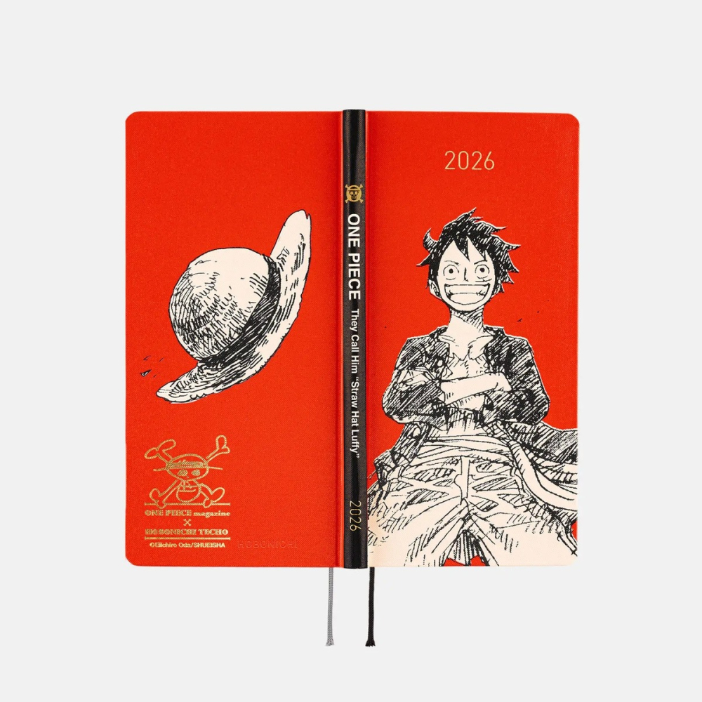 【預購】HOBO日2026年Weeks週手帳 草帽魯夫 RED 海賊王航海王 日文/英文版 ONE PIECE-細節圖5