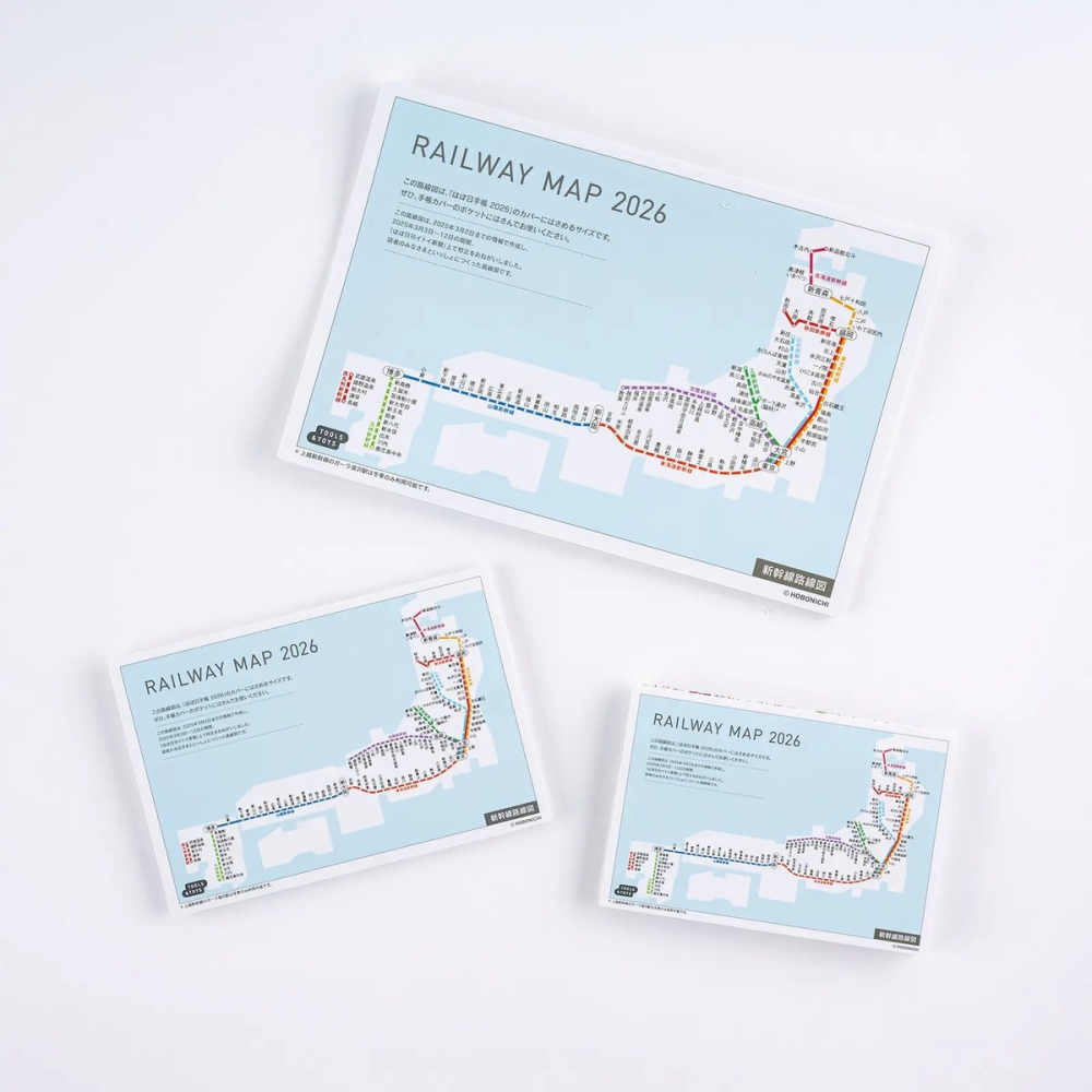 【預購】HOBO日手帳週邊 2026日本地鐵圖 (三種尺寸可選) 地圖 MAP ほぼ日の路線図 HOBONICHI-細節圖2