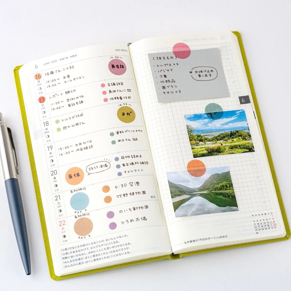 【現貨】HOBO日手帳貼紙 TSUKI no IRO 透視圓點貼紙 月份代表色 手帳週邊 HOBONICHI-細節圖5