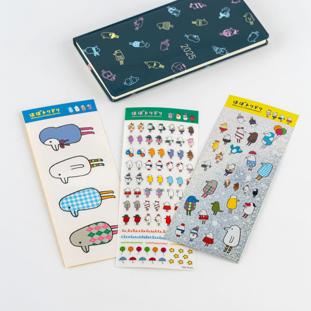 HOBO日手帳週邊 HOBOTORIDORI貼紙  HOBO小鳥貼紙 (三款可選)-細節圖2