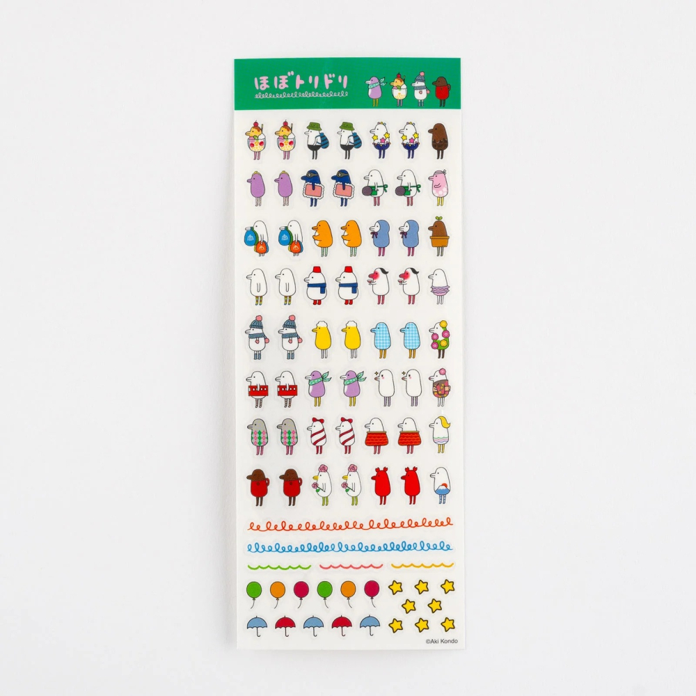 HOBO日手帳週邊 HOBOTORIDORI貼紙  HOBO小鳥貼紙 (三款可選)-細節圖6