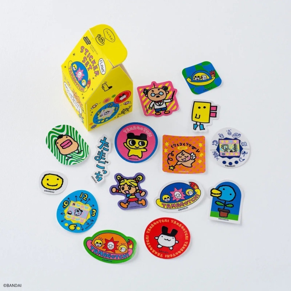 【現貨】HOBO日手帳貼紙 tamagotchi 塔麻可吉 電子雞 寵物蛋 15張貼紙 x 3盒-細節圖4