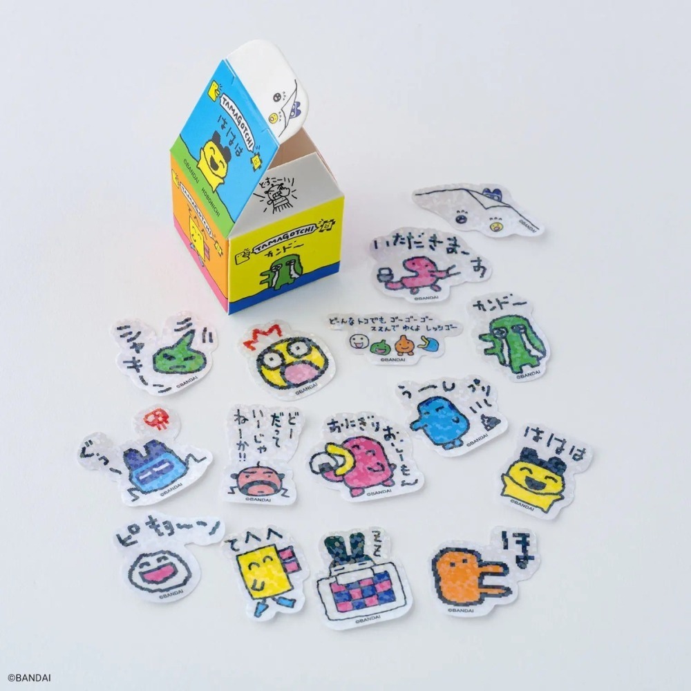 【現貨】HOBO日手帳貼紙 tamagotchi 塔麻可吉 電子雞 寵物蛋 15張貼紙 x 3盒-細節圖5