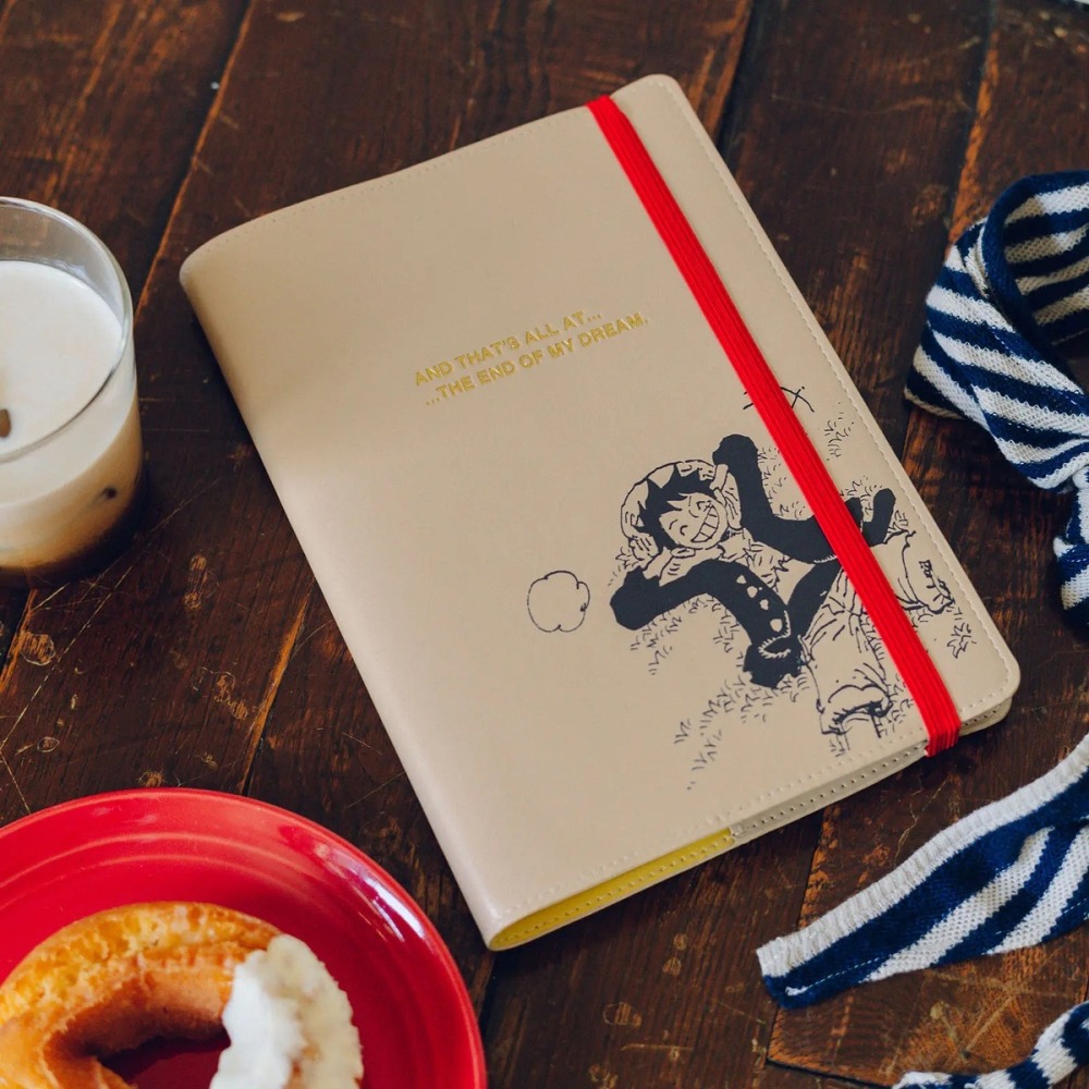 【預購】HOBO日手帳外皮 A5大本 ONE PIECE 魯夫夢想的終點 Sand Beige 海賊王 航海王-細節圖2