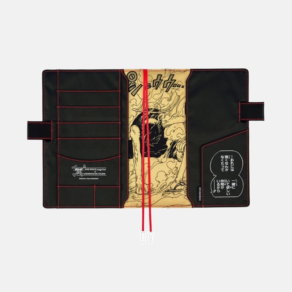 【現貨】HOBO日手帳外皮 A5大本 ONE PIECE 草帽魯夫 BLACK 海賊王 航海王 黑色 書皮書衣-細節圖7