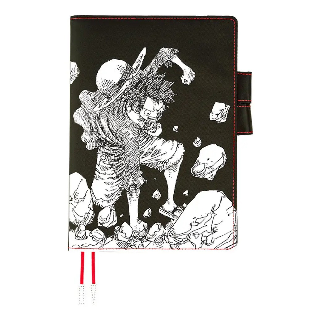 【預購】HOBO日手帳外皮 A5大本 ONE PIECE 草帽魯夫 BLACK 海賊王 航海王 黑色-規格圖11
