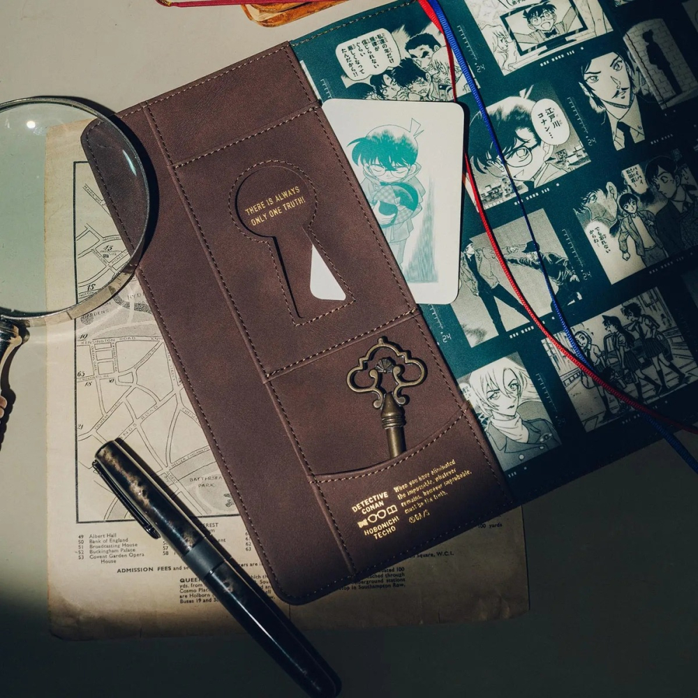 【預購】HOBO日手帳外皮 A5大本 名偵探柯南 Case Closed! HOBO手帳 三折書衣書皮-細節圖4