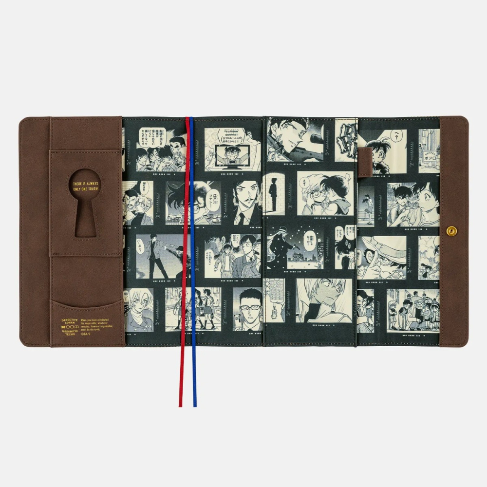 【預購】HOBO日手帳外皮 A5大本 名偵探柯南 Case Closed! HOBO手帳 三折書衣書皮-細節圖8