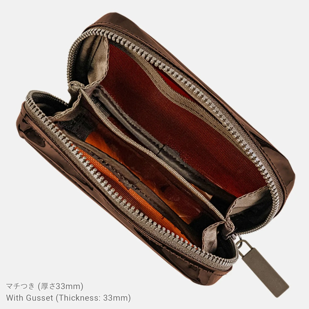 【現貨】HOBO日 收納包 (口袋版) 透明棕 零錢包 鑰匙包 PVC 手帳週邊-細節圖8