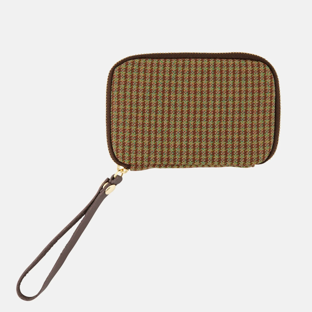 【現貨】HOBO日 收納包 (口袋版)  駝色格紋 Gentle Plaid 零錢包 鑰匙包 襯衫面料系列 手帳週邊-細節圖6