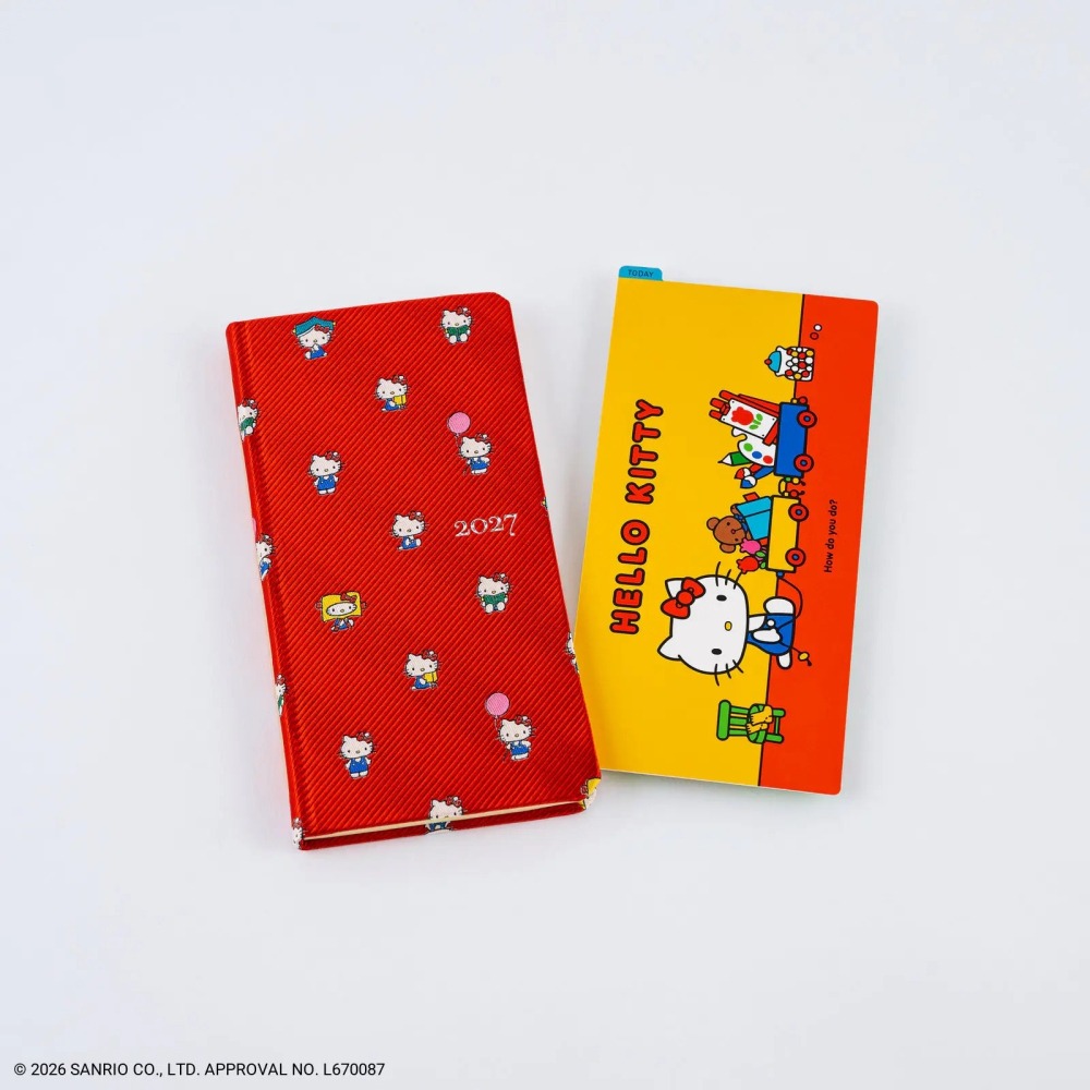 【預購】HOBO日手帳 墊板尺 HELLO KITTY (A6/weeks/A5 三種尺寸) 我的房間/野餐/玩具箱-細節圖9