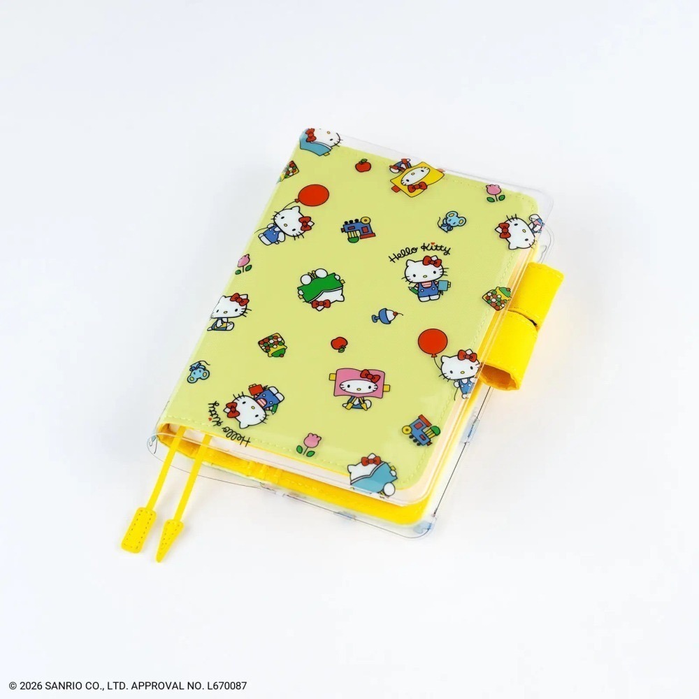 【預購】HOBO日手帳週邊 A6 Cover on Cover HELLO KITTY 歡樂時光 印花書套保護套2027-細節圖2