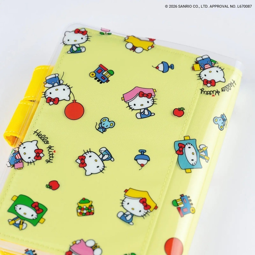 【預購】HOBO日手帳週邊 A6 Cover on Cover HELLO KITTY 歡樂時光 印花書套保護套2027-細節圖5