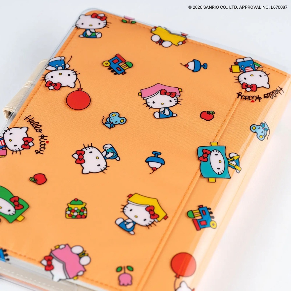 【預購】HOBO日手帳週邊 A5 Cover on Cover HELLO KITTY 歡樂時光 印花書套保護套2027-細節圖5