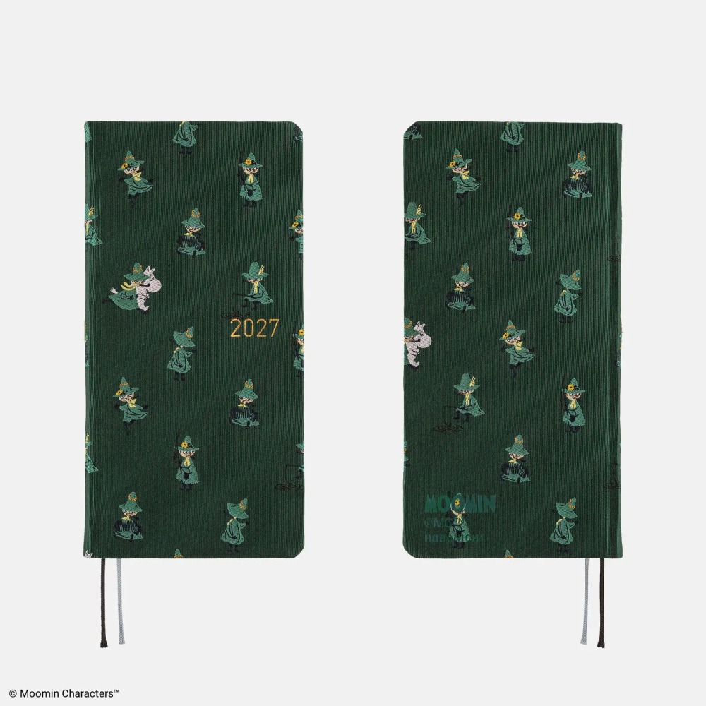【預購】HOBO日2027年Weeks週手帳 MOOMIN 阿金的一天 姆明 嚕嚕米 英文版(特典三色筆黏貼式L夾)-細節圖6