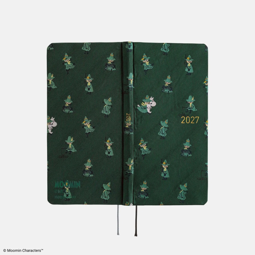 【預購】HOBO日2027年Weeks週手帳 MOOMIN 阿金的一天 姆明 嚕嚕米 英文版(特典三色筆黏貼式L夾)-細節圖7