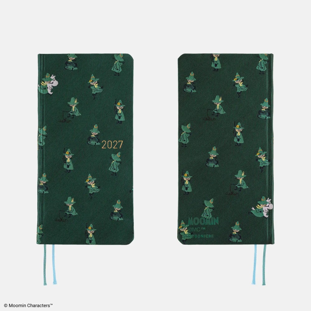 【預購】HOBO日2027年Weeks週手帳 MOOMIN 阿金的一天 姆明 嚕嚕米 日文特別版 特典三色筆黏貼式L夾-細節圖8