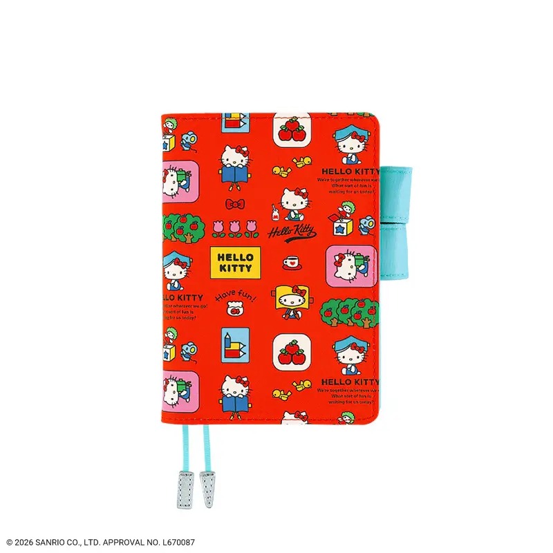 【預購】HOBO日手帳外皮 A6文庫本 HELLO KITTY 手帳好朋友 書皮 書衣 Hobonichi 2027-規格圖9