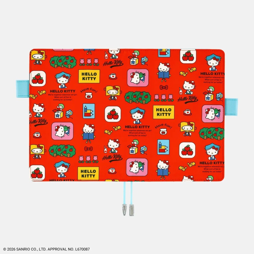 【預購】HOBO日手帳外皮 A5大本 HELLO KITTY 手帳好朋友 書衣 書皮 Hobonichi 2027-細節圖7