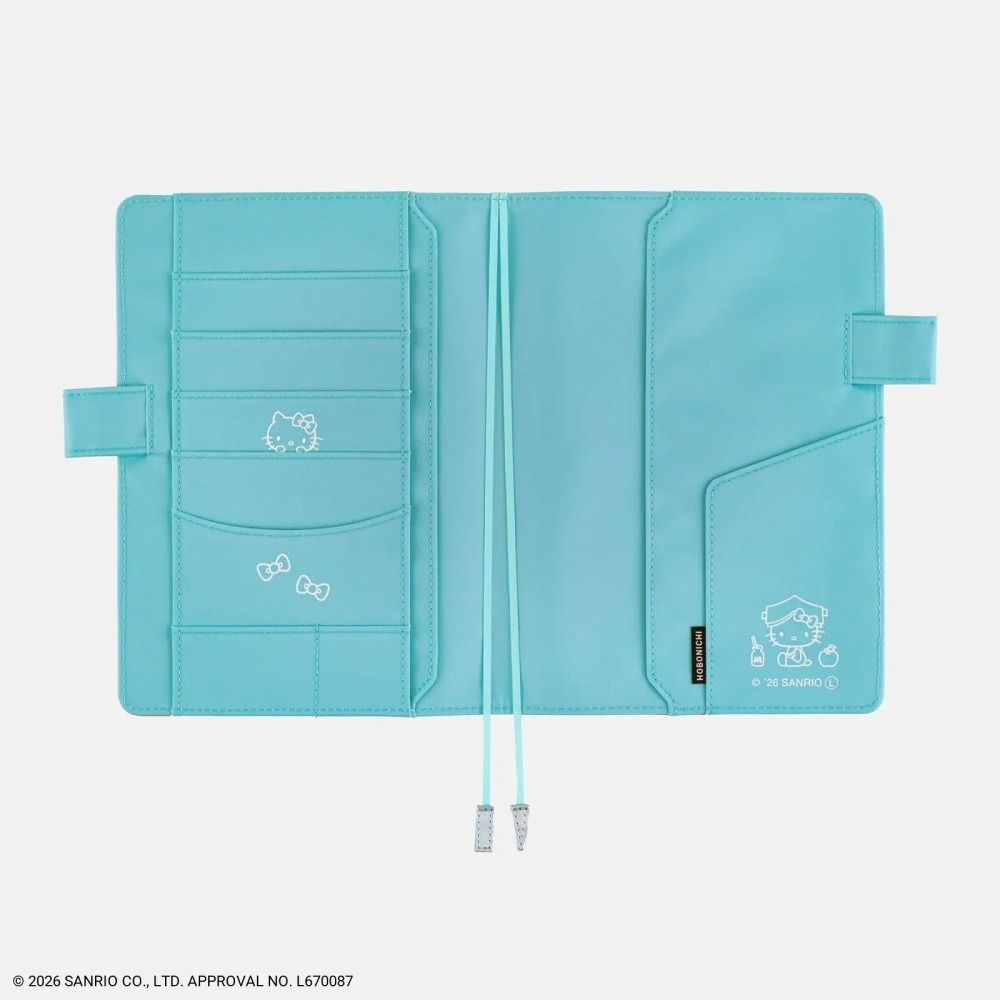 【預購】HOBO日手帳外皮 A5大本 HELLO KITTY 手帳好朋友 書衣 書皮 Hobonichi 2027-細節圖8
