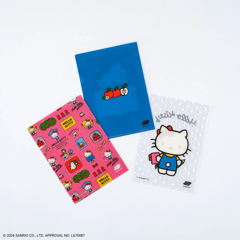 【預購】HOBO日手帳週邊 A6資料夾3入組 HELLO KITTY 文件夾 2027-細節圖4