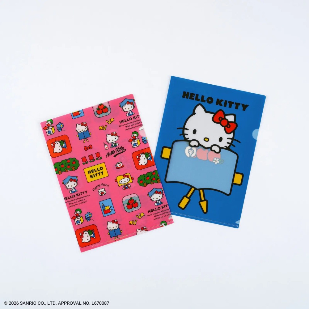 【預購】HOBO日手帳週邊 A5資料夾2入組 HELLO KITTY 文件夾 2027-細節圖3