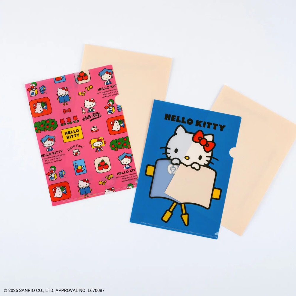 【預購】HOBO日手帳週邊 A5資料夾2入組 HELLO KITTY 文件夾 2027-細節圖4