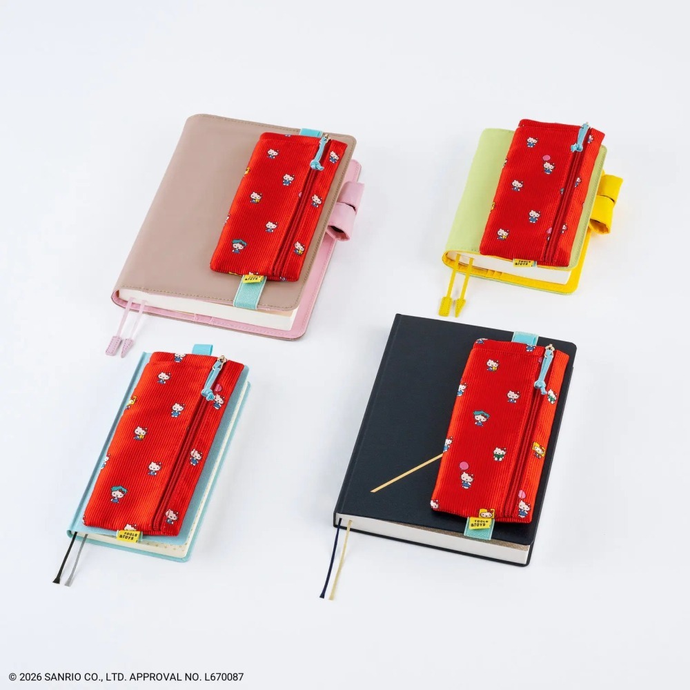 【預購】HOBO日手帳週邊 HELLO KITTY Flat Pen Case comodo筆袋 手帳好朋友 2027-細節圖4