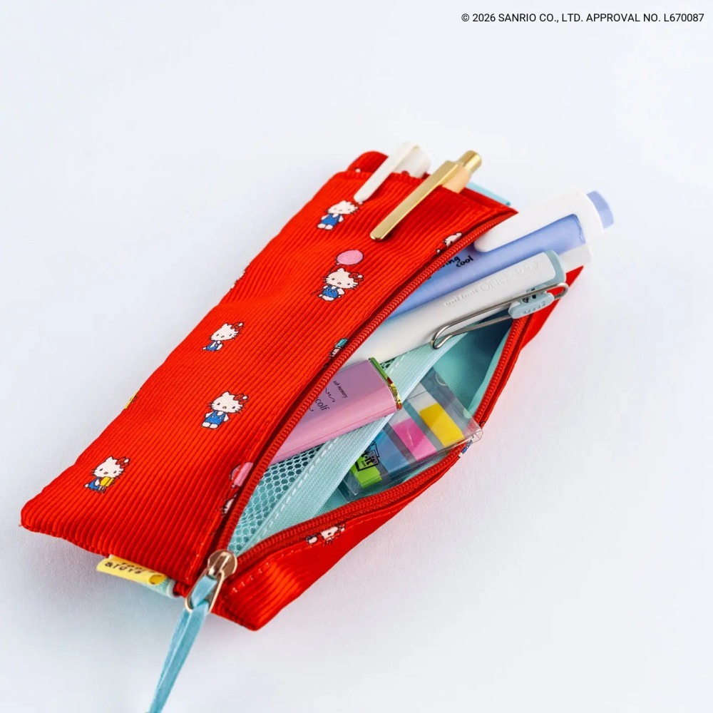 【預購】HOBO日手帳週邊 HELLO KITTY Flat Pen Case comodo筆袋 手帳好朋友 2027-細節圖6