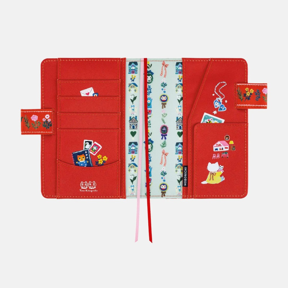 【預購】HOBO日手帳外皮 A6文庫本 北岸由美 白貓之家 書皮 書衣 Hobonichi 2027 HOBO手帳-細節圖8