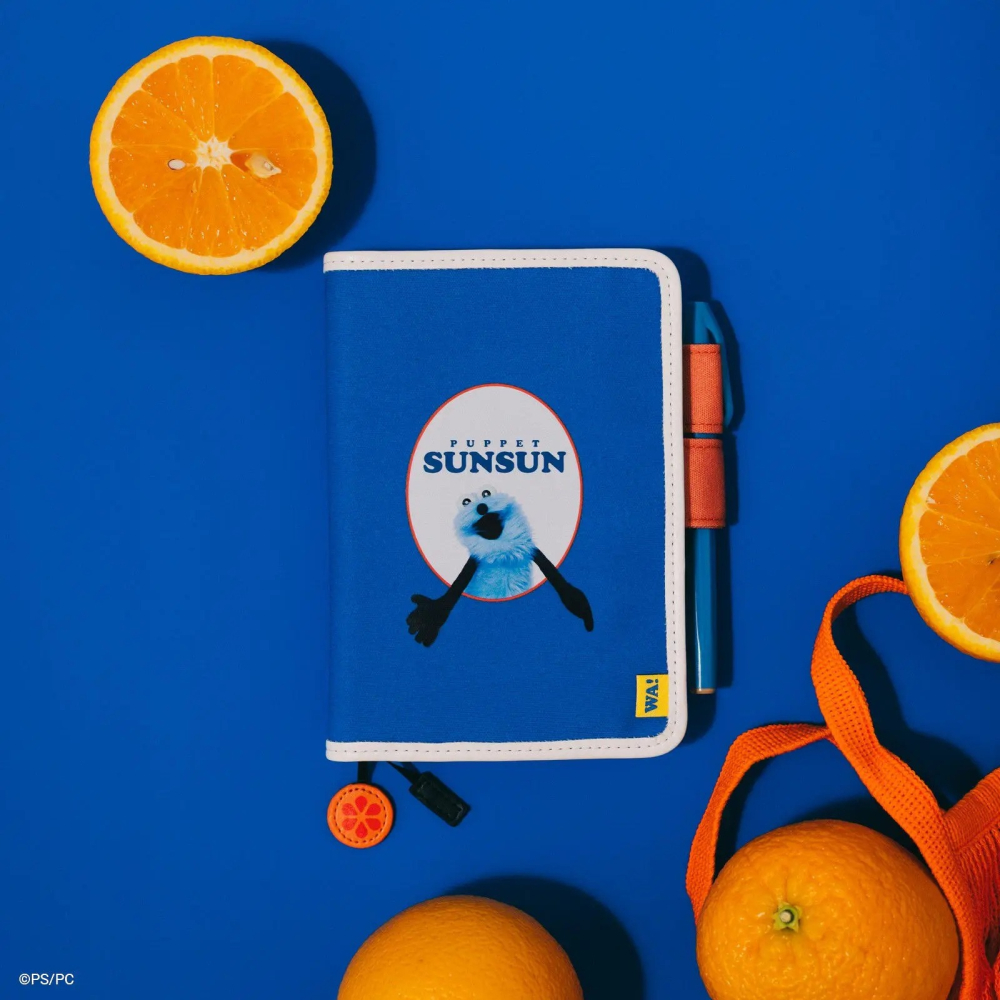 【預購】HOBO日手帳外皮 A6文庫本 PUPPET SUNSUN -WA!  書衣書皮 Hobonichi 2027-細節圖2