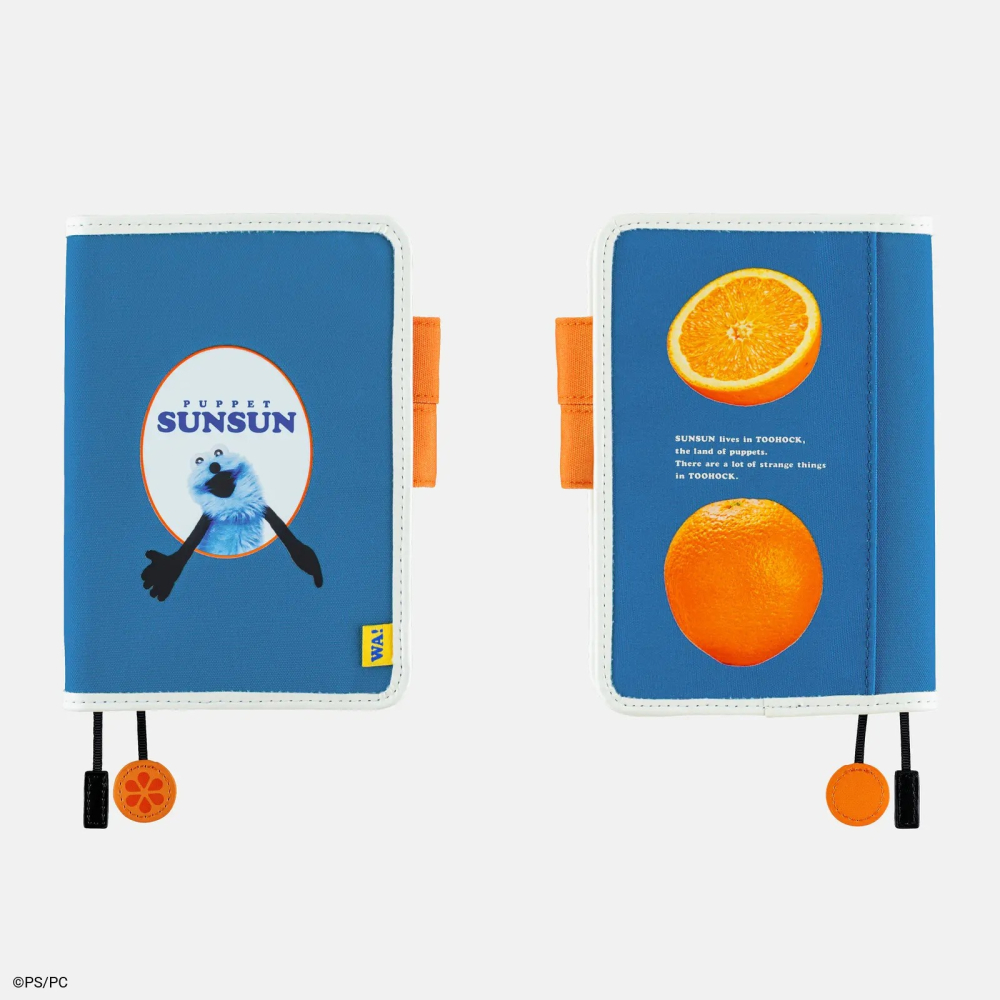 【預購】HOBO日手帳外皮 A6文庫本 PUPPET SUNSUN -WA!  書衣書皮 Hobonichi 2027-細節圖6