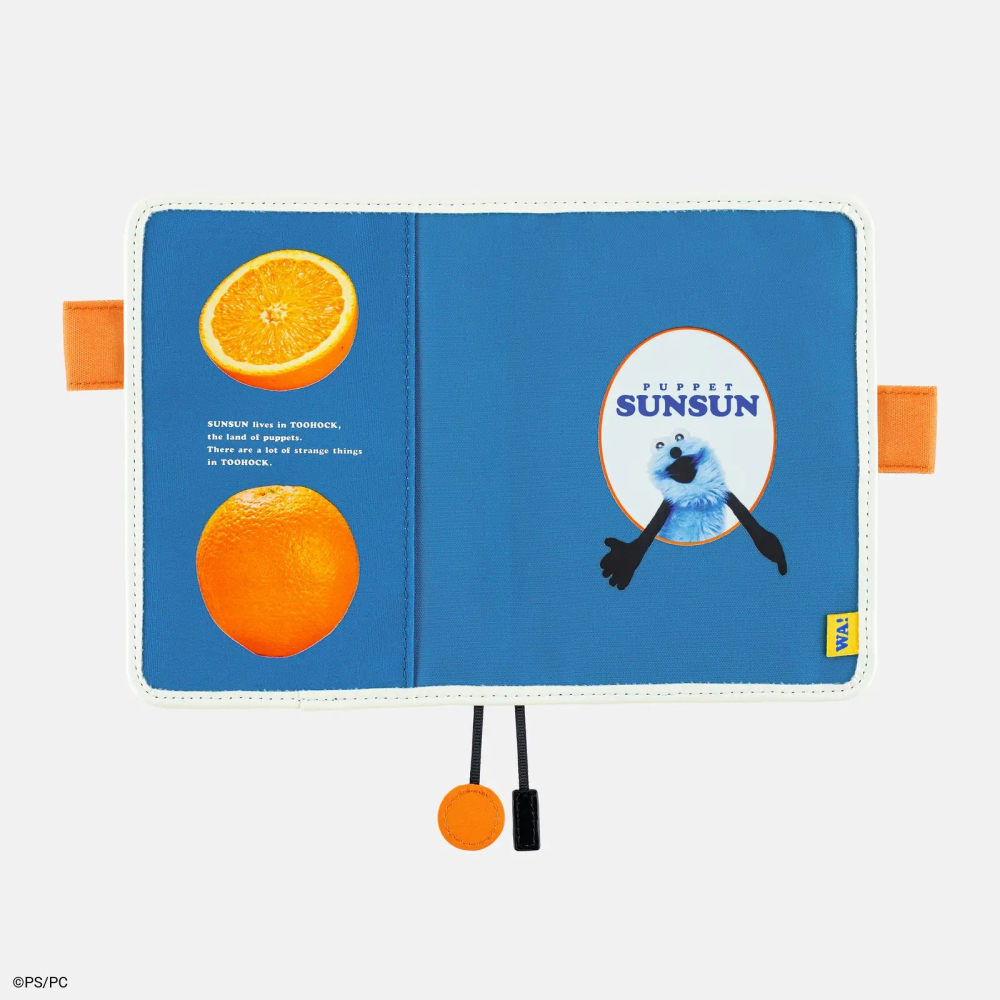 【預購】HOBO日手帳外皮 A6文庫本 PUPPET SUNSUN -WA!  書衣書皮 Hobonichi 2027-細節圖7