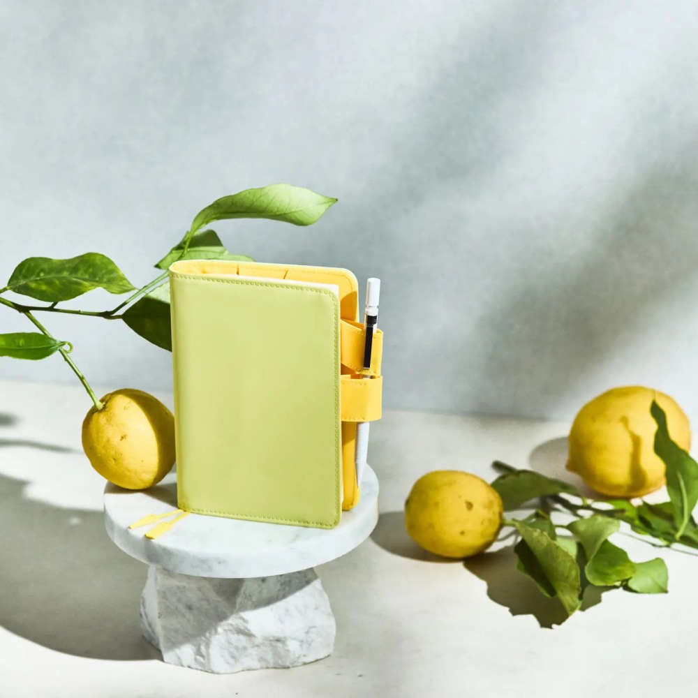 【預購】HOBO日手帳外皮 A6文庫本 Fresh Citron 清新香櫞 純色系列 書皮書衣 2027-細節圖5