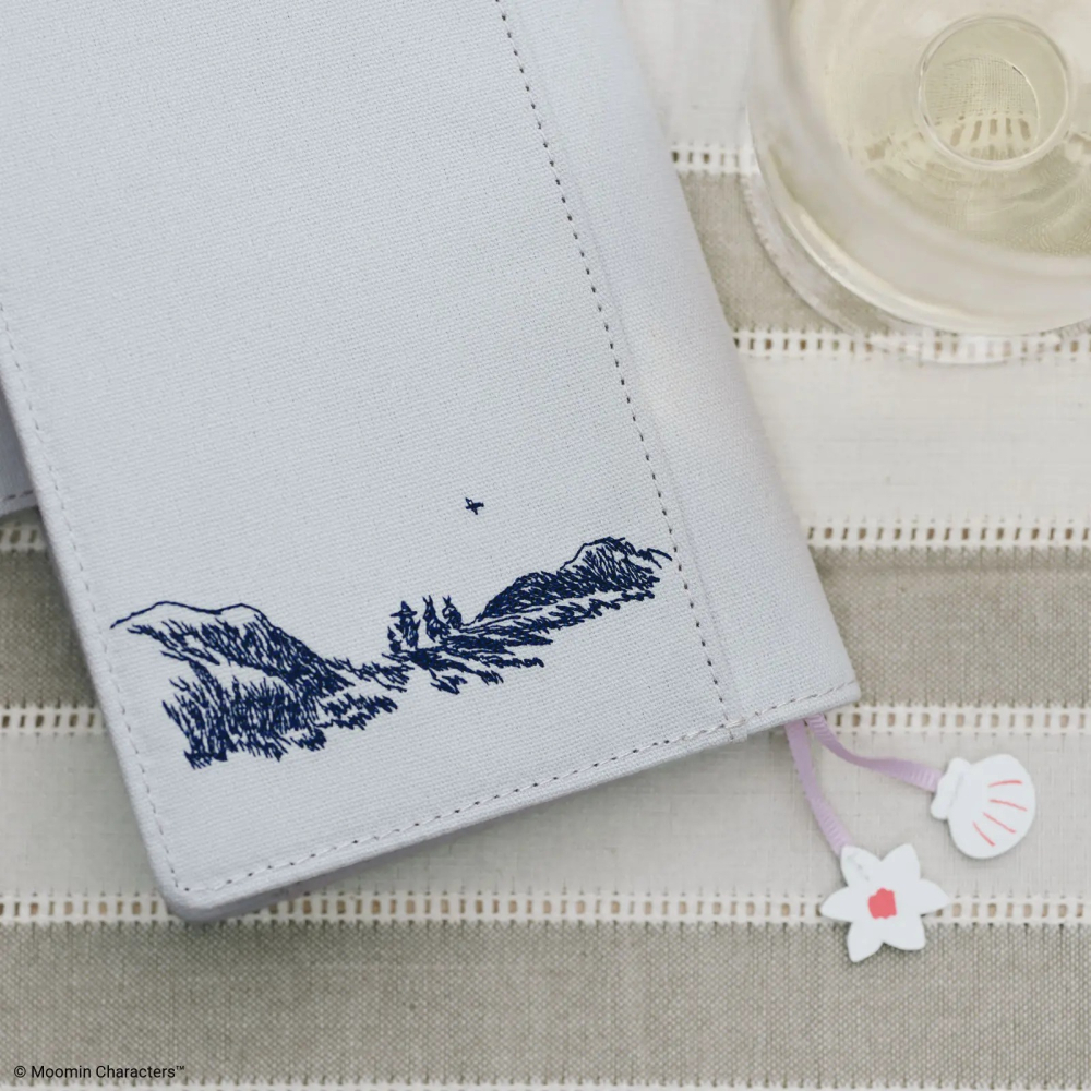 【預購】HOBO日手帳外皮 A6文庫本 Moomin 我的花園 pale mint 嚕嚕米 姆明 書皮 書衣 2027-細節圖4