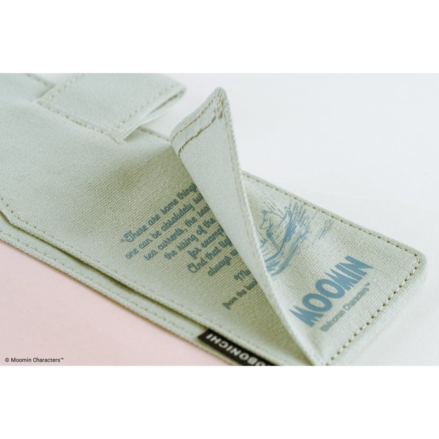 【預購】HOBO日手帳外皮 A6文庫本 Moomin 我的花園 pale mint 嚕嚕米 姆明 書皮 書衣 2027-細節圖11