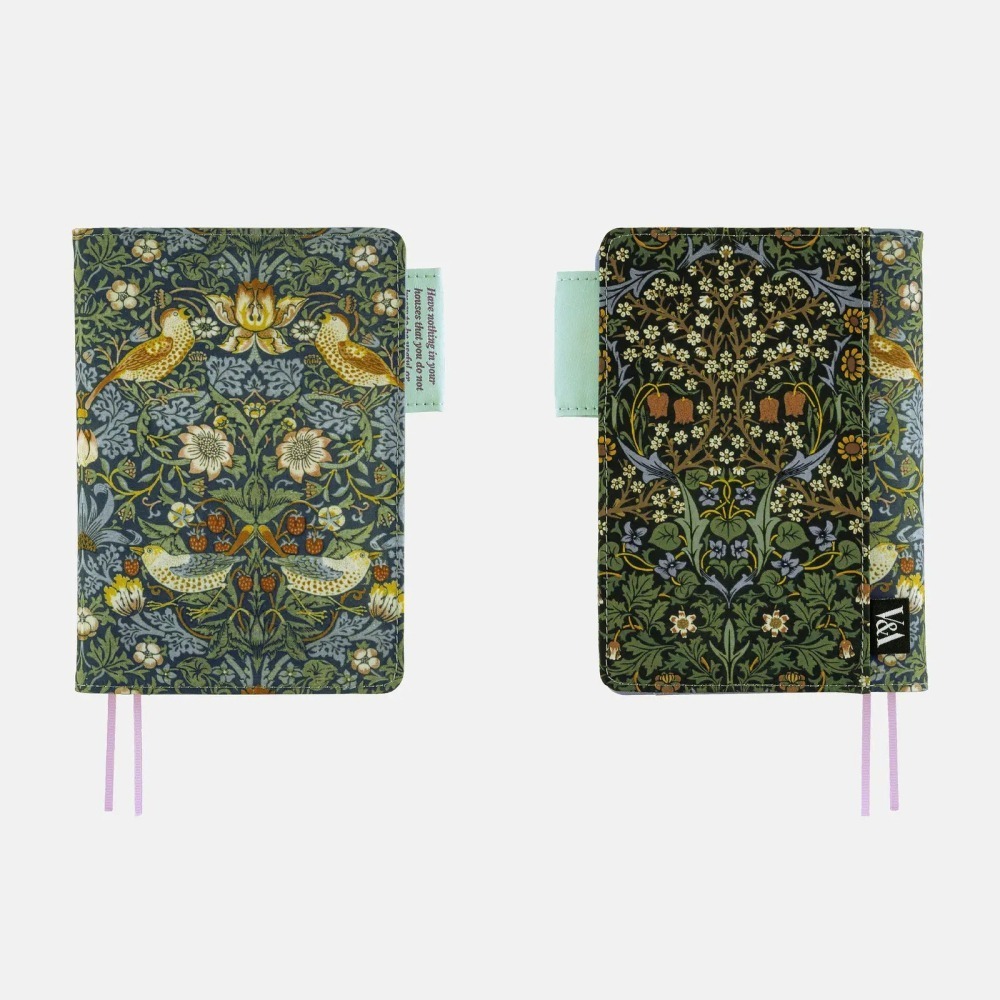 【預購】HOBO日手帳外皮 A6文庫本 V&A Series 草莓小偷 書皮書衣 2027 HOBONICHI-細節圖6