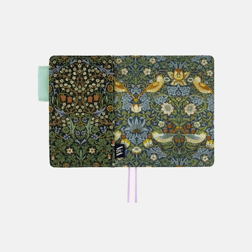 【預購】HOBO日手帳外皮 A6文庫本 V&A Series 草莓小偷 書皮書衣 2027 HOBONICHI-細節圖7