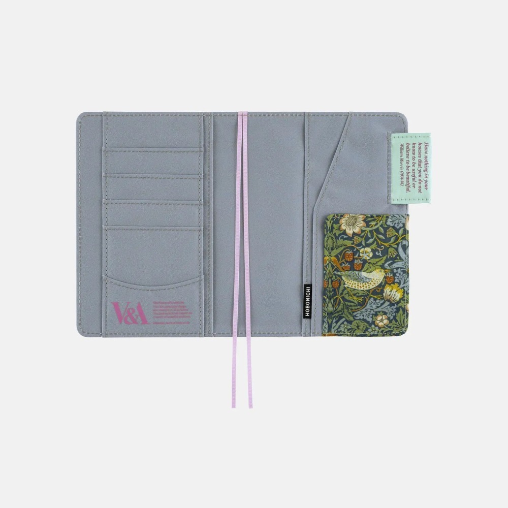 【預購】HOBO日手帳外皮 A6文庫本 V&A Series 草莓小偷 書皮書衣 2027 HOBONICHI-細節圖8