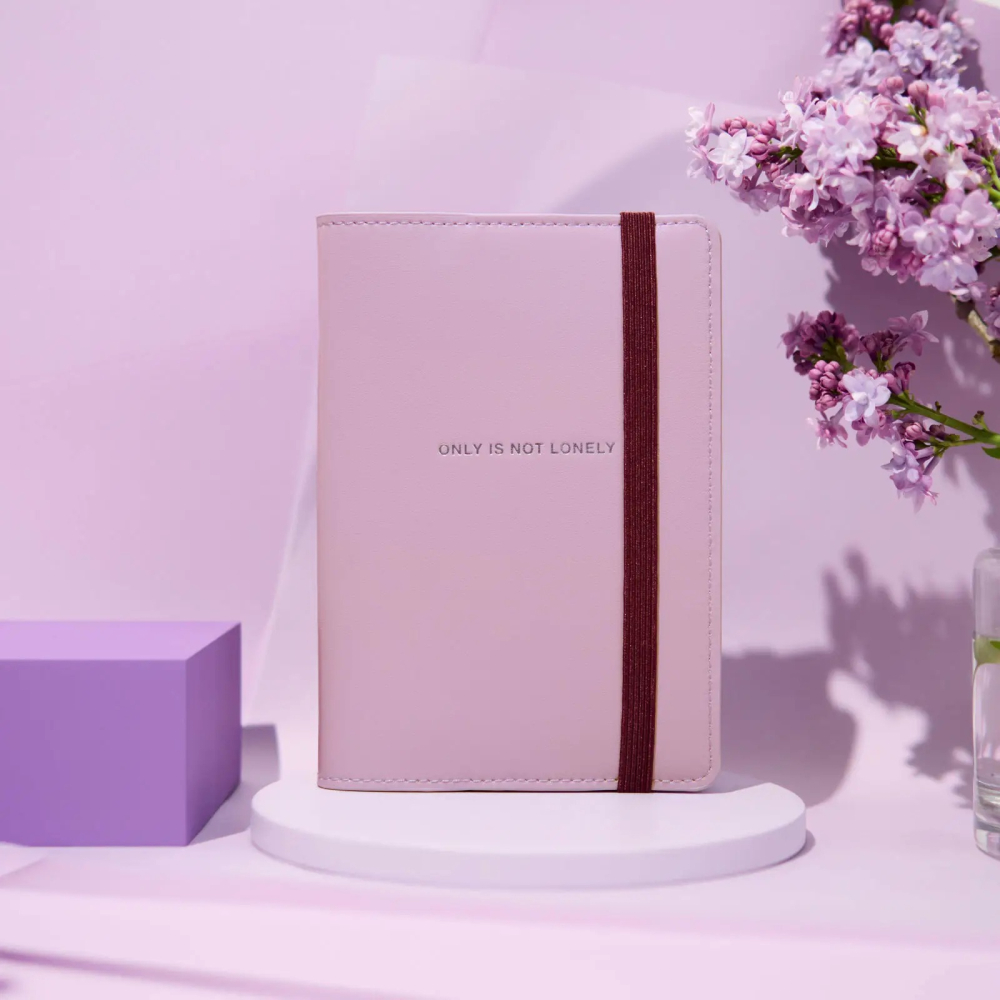 【預購】HOBO日手帳外皮 A6文庫本 ONLY IS NOT LONELY 丁香紫 Lilac 書皮書衣 2027-細節圖7