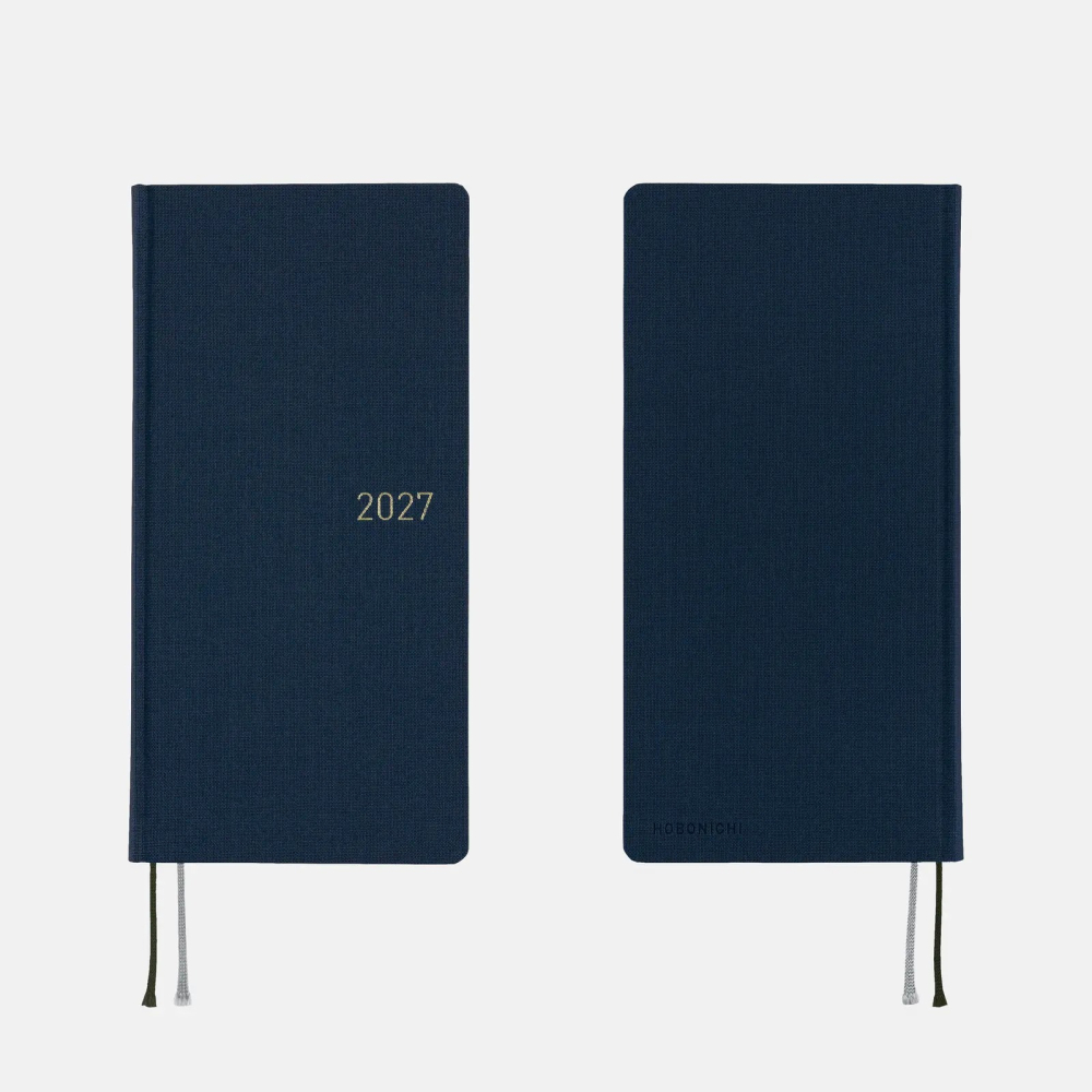 【預購】HOBO日2027年Weeks MEGA Midnight Blue 午夜藍 純色系列 日文/英文版 週手帳-細節圖6