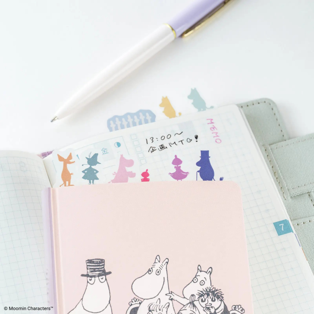 【預購】HOBO日手帳 Moomin 姆明谷夥伴們 索引便利貼 FUSEN 嚕嚕米 2027 HOBO手帳週邊-細節圖3