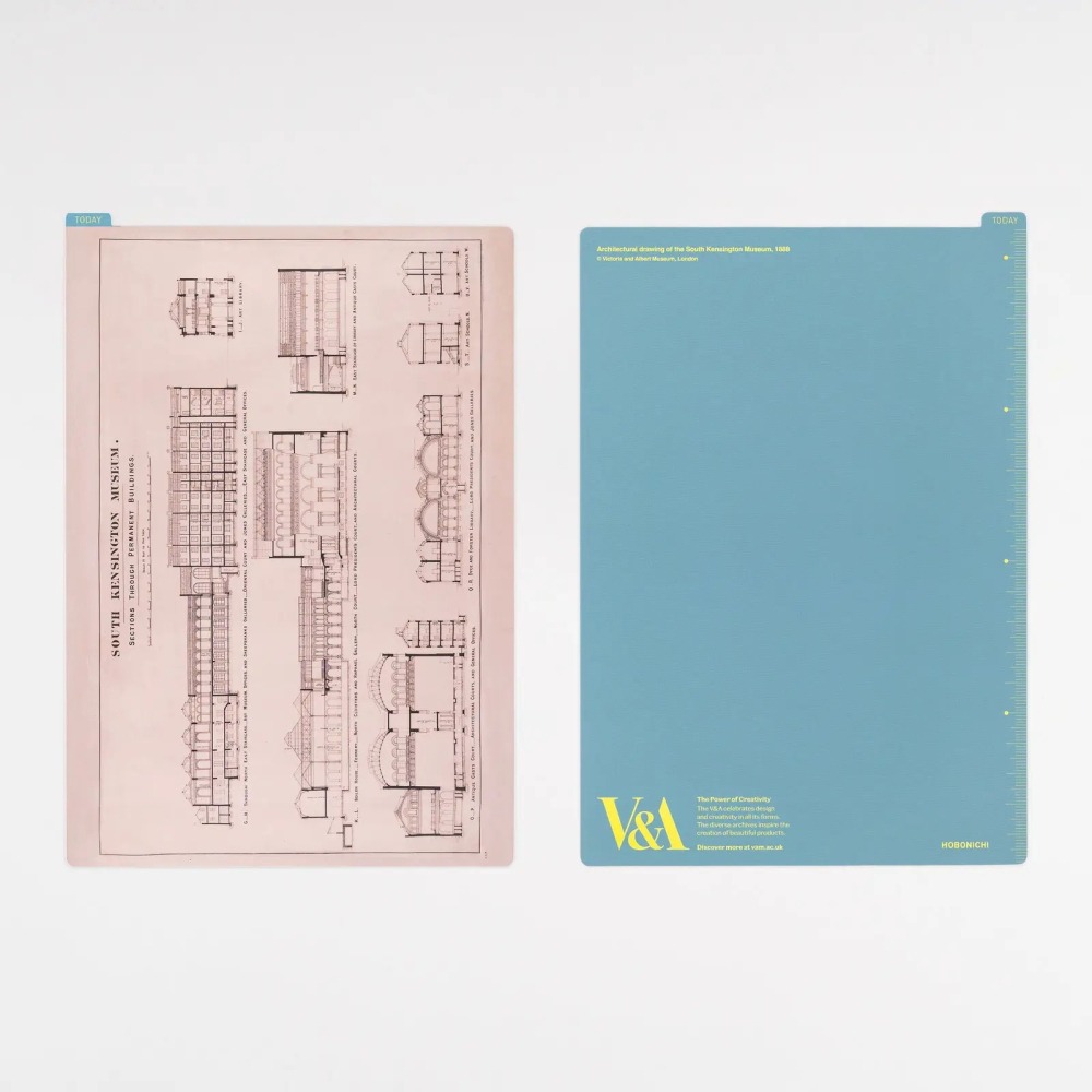 【預購】HOBO日手帳 墊板尺 V&A博物館典藏系列 (A6/weeks/A5 三種尺寸) 2027 HOBONICHI-細節圖4
