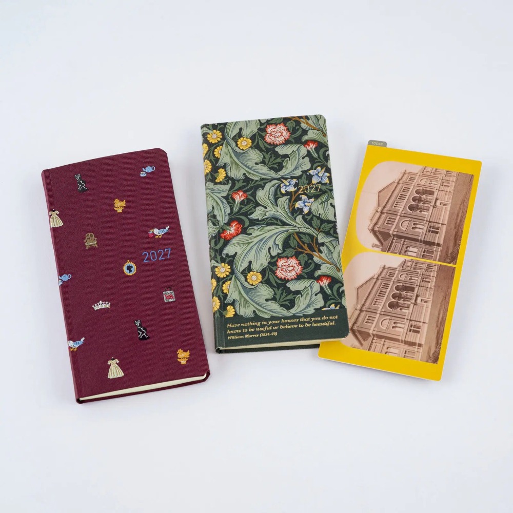 【預購】HOBO日手帳 墊板尺 V&A博物館典藏系列 (A6/weeks/A5 三種尺寸) 2027 HOBONICHI-細節圖9