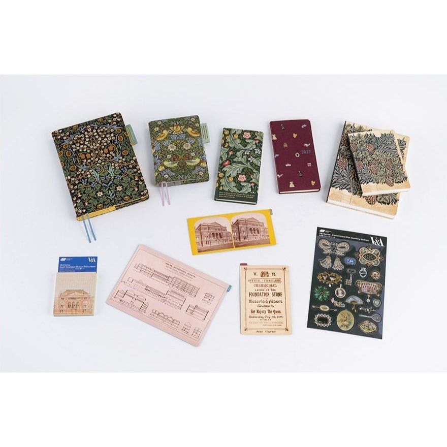 【預購】HOBO日手帳 墊板尺 V&A博物館典藏系列 (A6/weeks/A5 三種尺寸) 2027 HOBONICHI-細節圖10